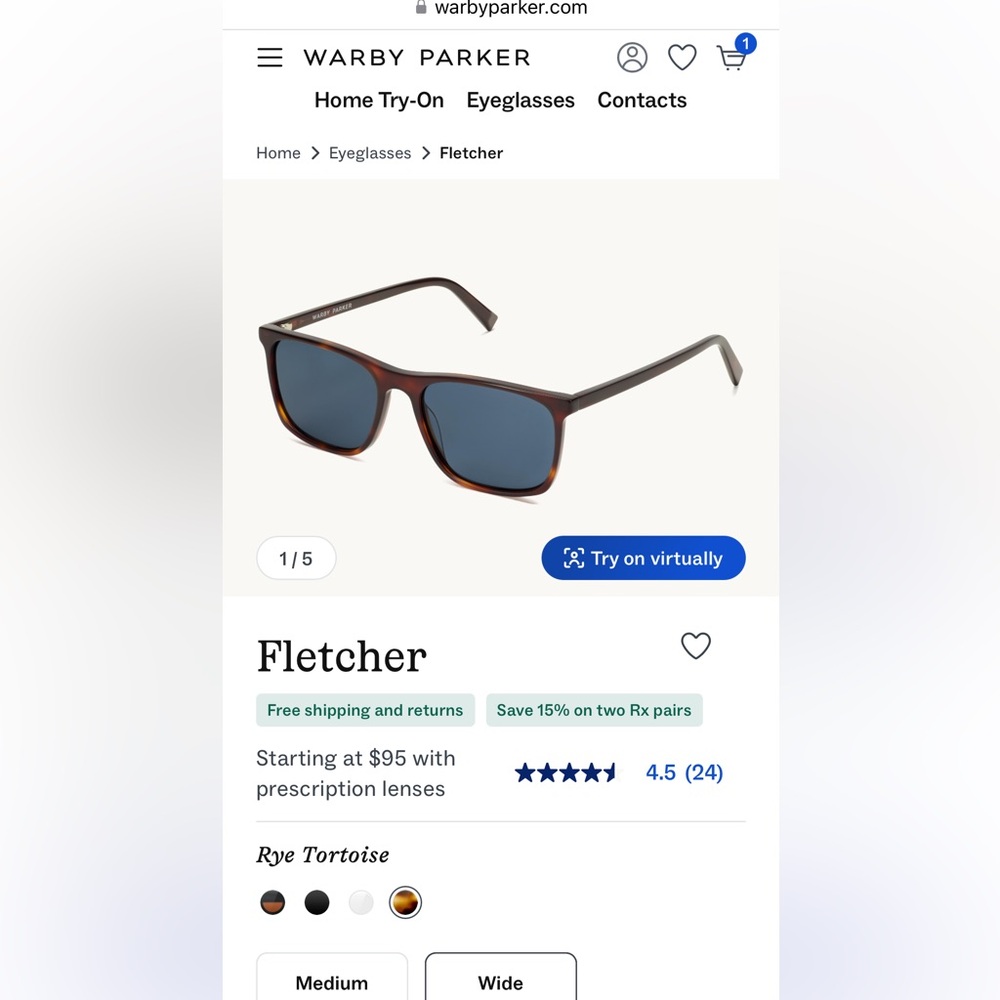Warby Parker Fletcher W 291 57-17-145